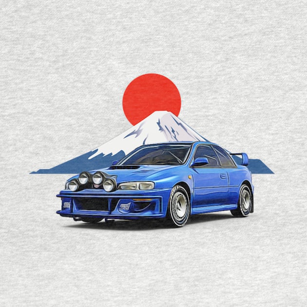 Impreza Classic Fuji JDM Japan Print by Auto-Prints